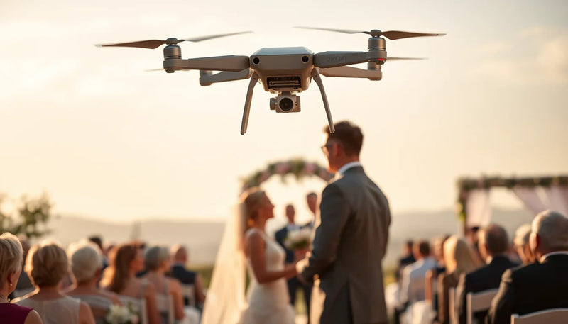 FAA Part 107 License for Wedding Photography Drones in Texas - wedding ceremony drone photography cover image
