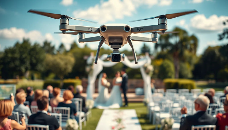 EASA Drone License for Commercial Wedding Photography Using - wedding ceremony drone photography cover image