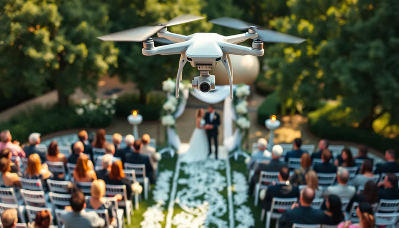 Using the DJI Flip for Wedding Vlogging in Dubai Navigating - wedding ceremony drone photography cover image