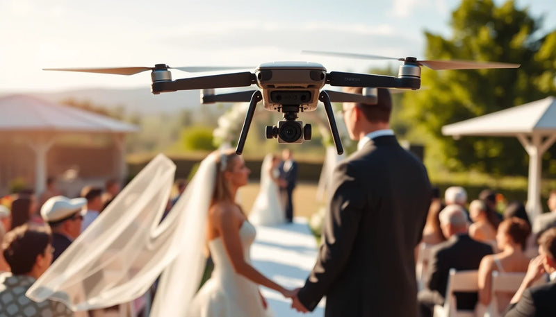 Taking a China-Bought DJI Drone to UAE as a UK Wedding Video - wedding ceremony drone photography cover image