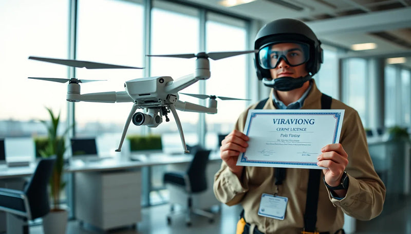 Do You Need a GCAA License for Commercial Drone Power Line I - drone pilot license certification guide cover