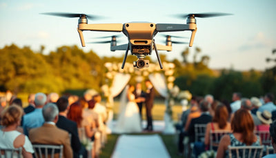 Insuring Your DJI Drone for Wedding Photography in Australia - wedding ceremony drone photography cover image
