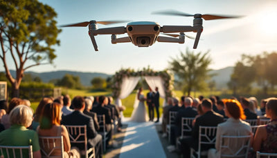 Can I Use My DJI Mini 3 for a Wedding Videography Side Hustl - wedding ceremony drone photography cover image