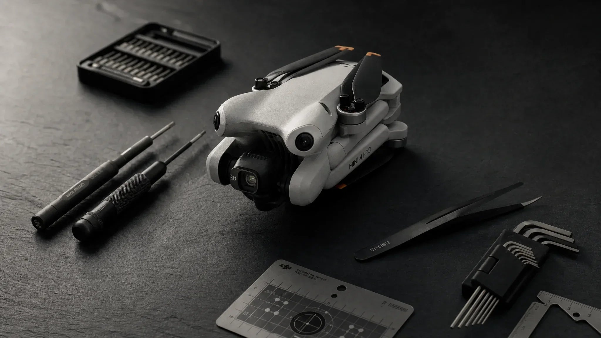 DJI Mini 4 Pro prepared for evidence-led repair by subsystem