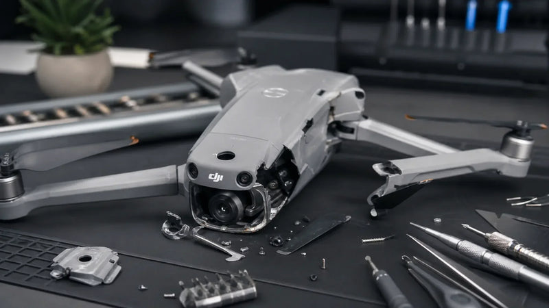 DJI Mini 4 Pro prepared for five model-specific repair diagnostic paths