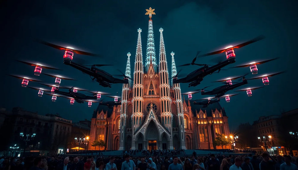 700 Drones Recreate Gaudí’s Face Over Barcelona: What This Means for Commercial UAVs