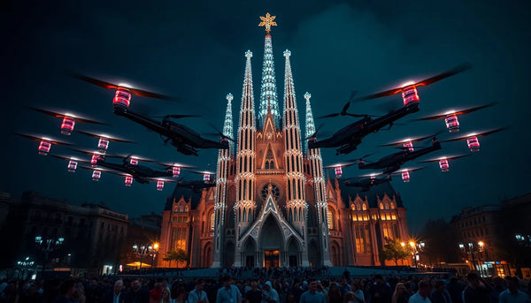 700 Drones Recreate Gaudí’s Face Over Barcelona: What This Means for Commercial UAVs