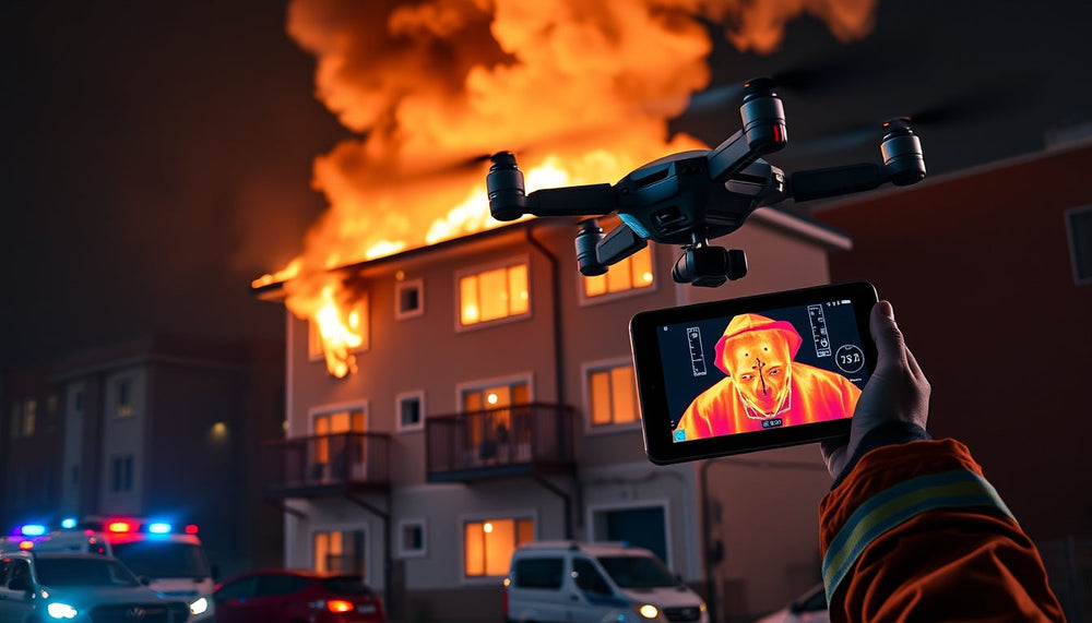 DJI Matrice 300 RTK Reveals Hidden Hotspots in Clarkson Apartment Fire