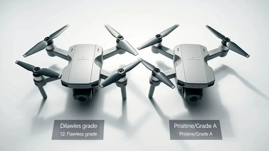 Pre-owned DJI grade-evidence file with exact kit, condition record, written grade definition, transaction terms and project need