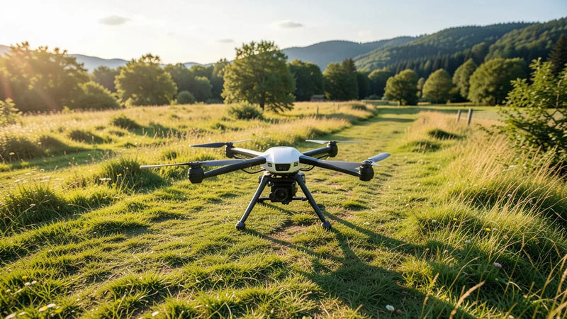 Construction-monitoring service brief, enterprise DJI kit and client-deliverable records organized for a Colombia provider review
