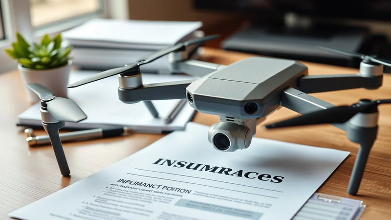 DJI camera drone, Swedish property brief, insurer questions and site planning record prepared before real-estate filming