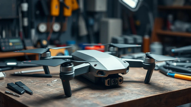 Drone serial export and repair records prepared for a Malaysia to China temporary repair shipment
