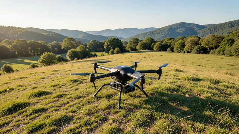Drone yang akan diimpor ke Indonesia diperiksa sebelum perhitungan biaya dan dokumen pengiriman