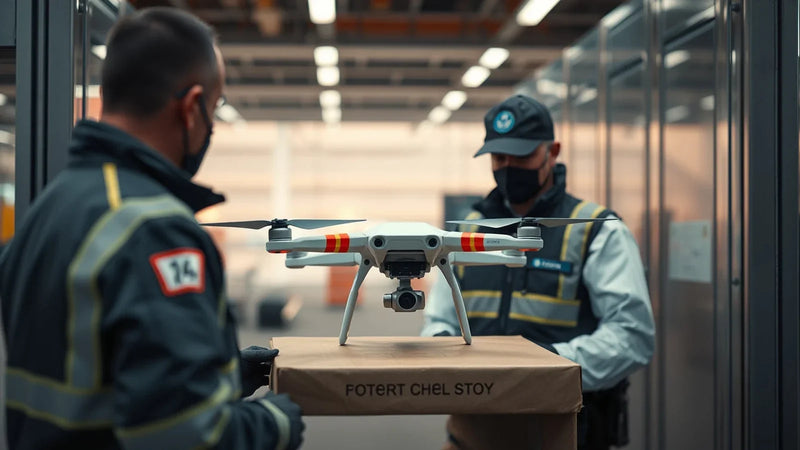 DJI Ronin 4D cinema kit and customs documents prepared for import into Thailand