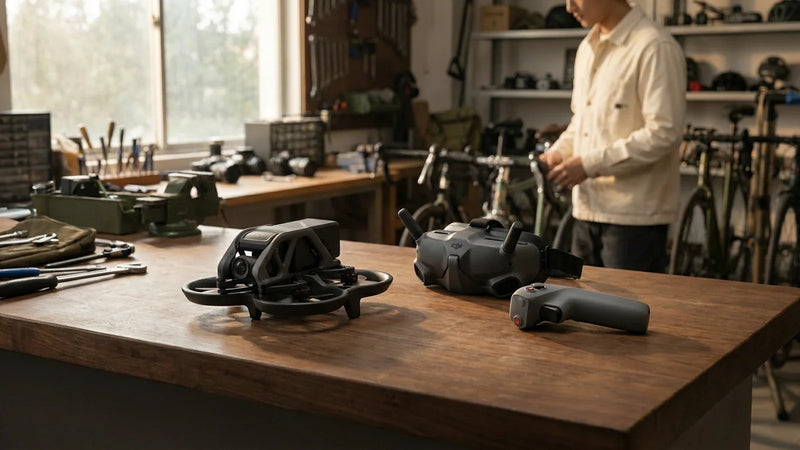 Original 2022 DJI Avata with Goggles 2 and Motion Controller documented at intake
