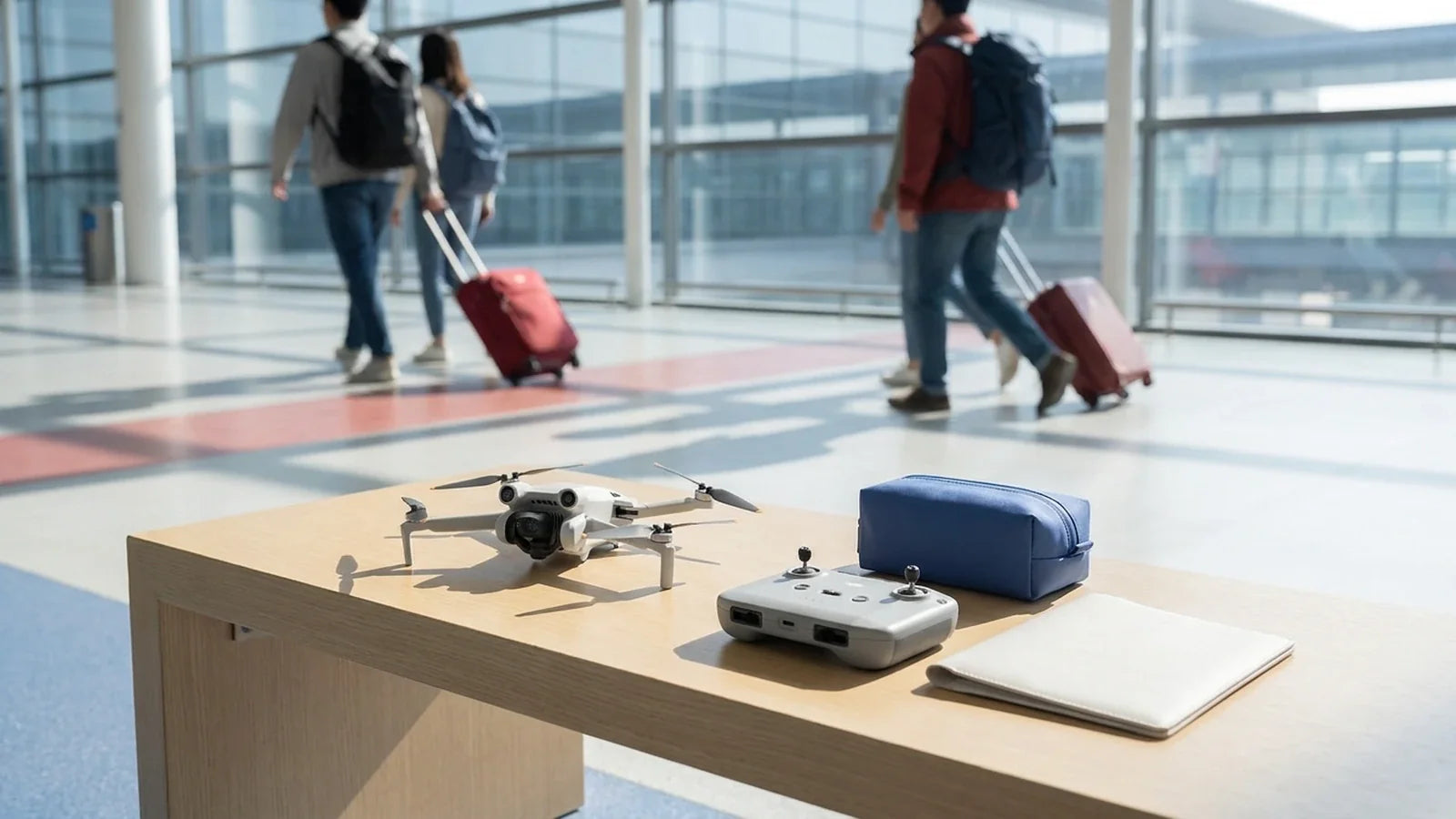 DJI Mini 4 Pro and organized operator aircraft and flight records for registration planning