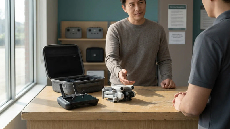 DJI Mini 4 Pro and DJI RC 2 documented after a gimbal error warning