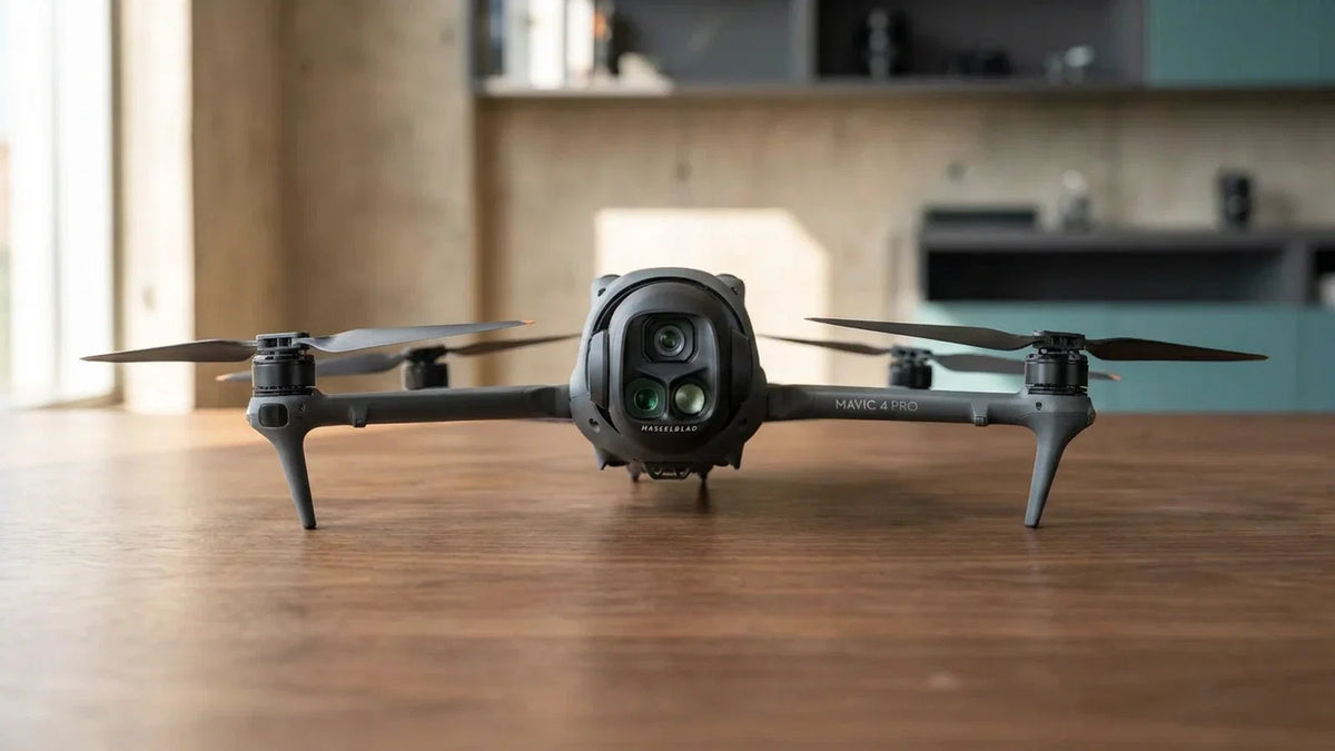 DJI Mavic 4 Pro prepared for a documented firmware update