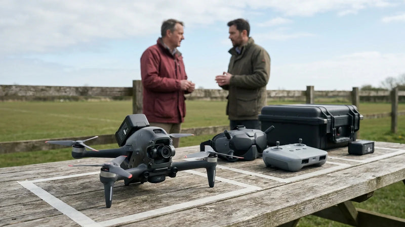 DJI FPV complete system prepared for camera sensing ESC and link diagnosis