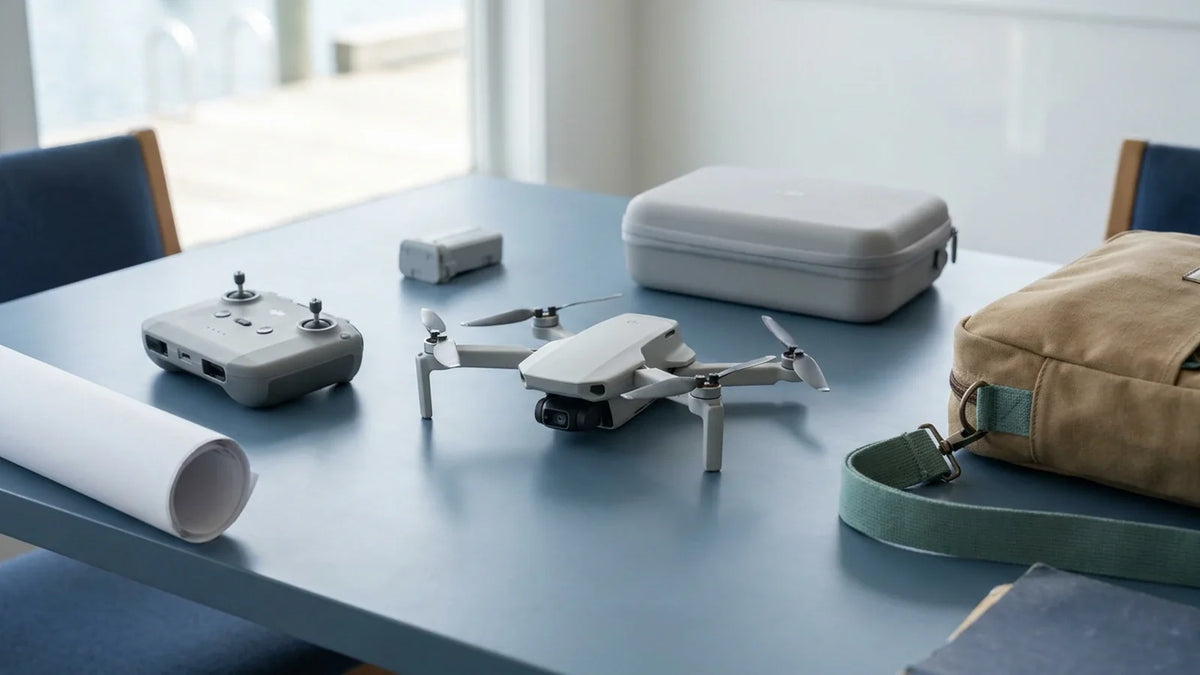 DJI Mini 4K prepared for gimbal ESC GPS IMU and link diagnosis