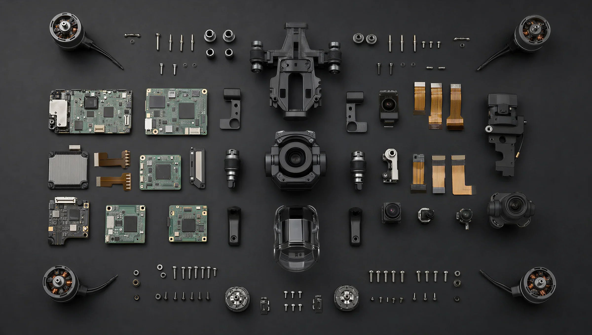 Genuine OEM-pulled DJI spare parts verified by Reboot Hub

