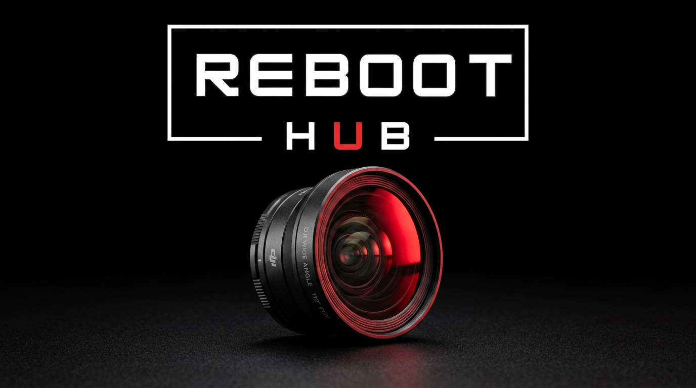 DJI drone wide-angle lenses with model-fit checks by Reboot Hub
