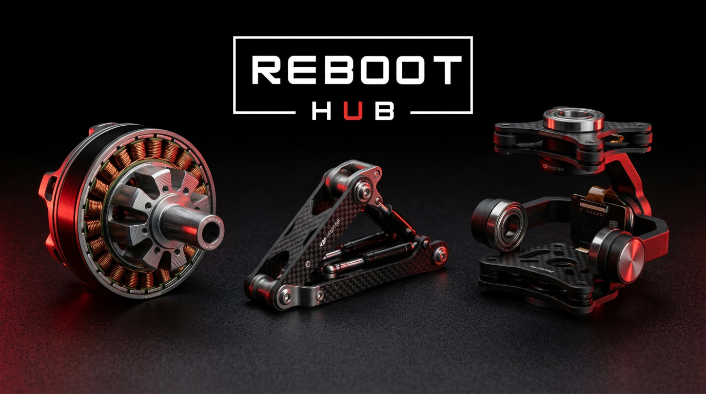 Genuine DJI Inspire Series spare parts — sourced by Reboot Hub
