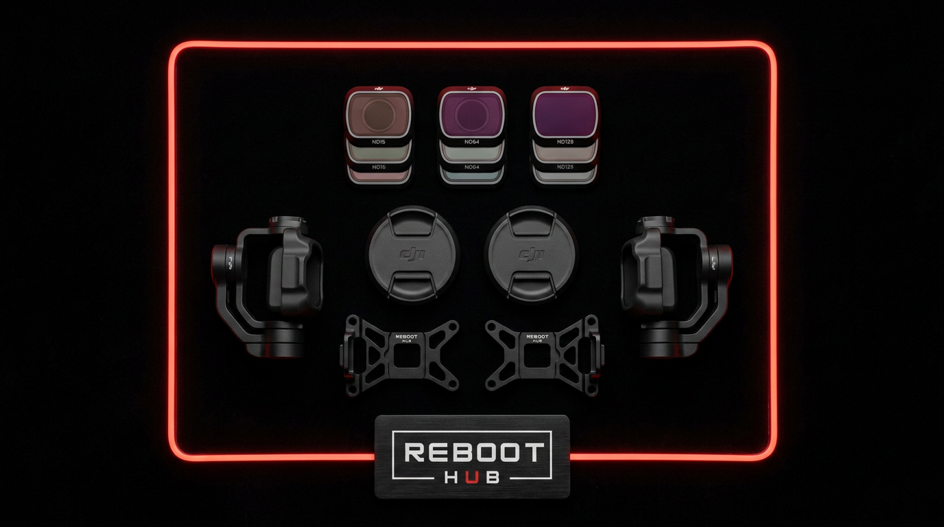 Camera and gimbal accessories with model-fit checks by Reboot Hub
