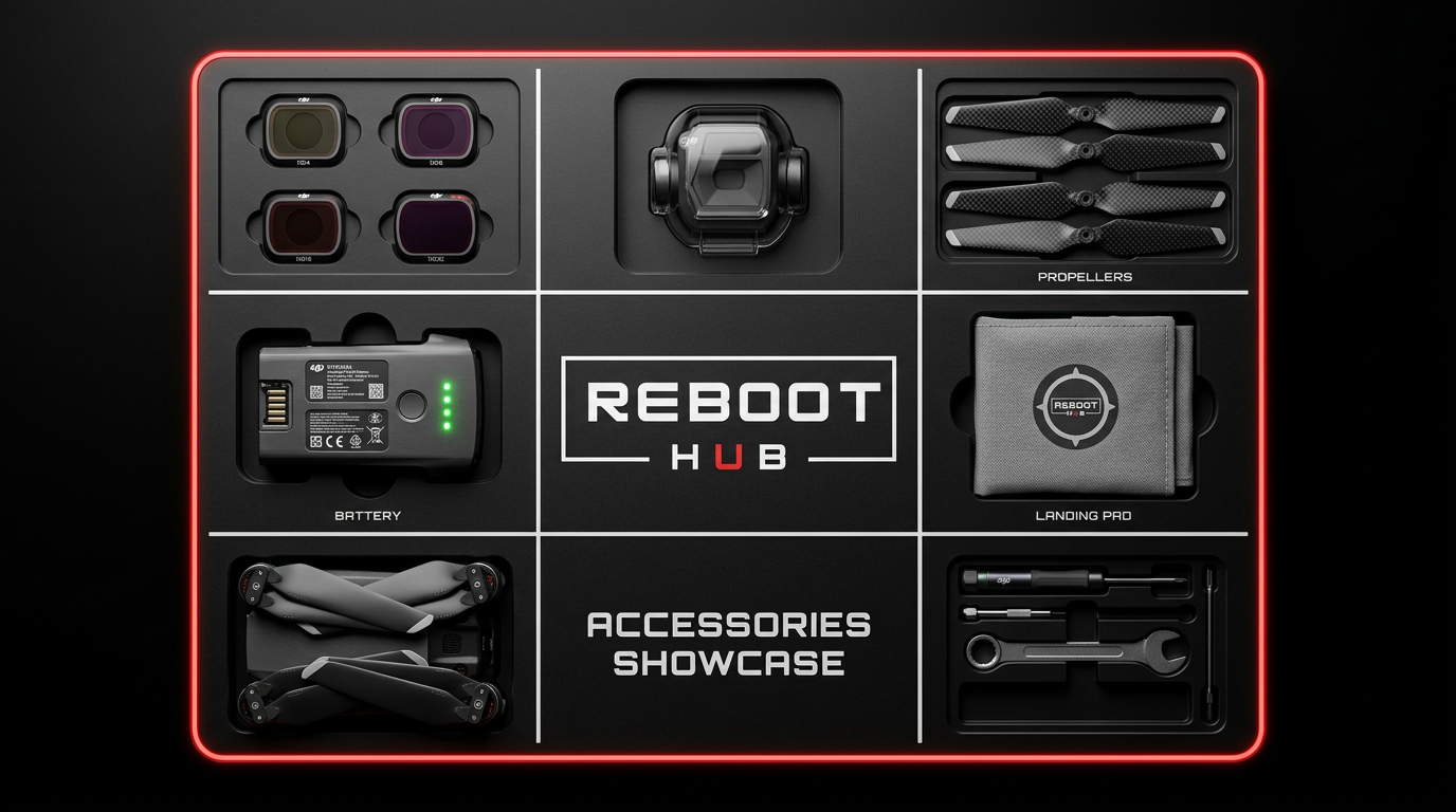 DJI drone accessories with model-fit checks by Reboot Hub
