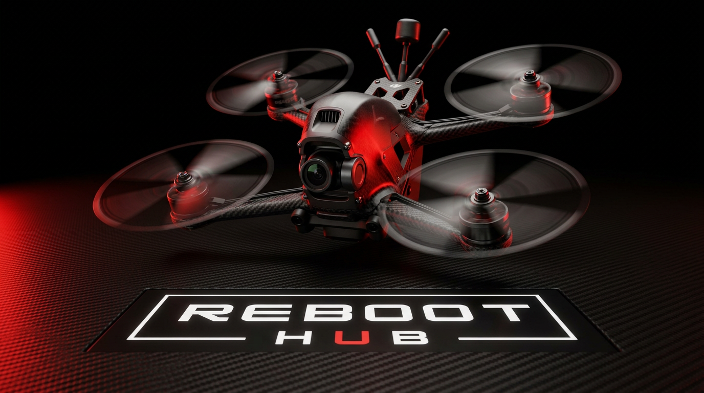 Pre-owned DJI FPV Series drones and flight gear inspected by Reboot Hub
