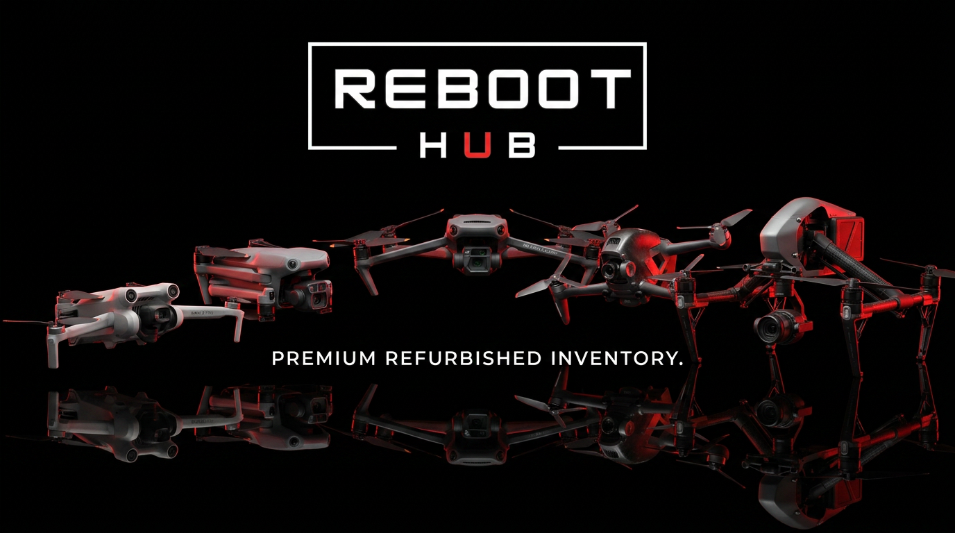 Pre-owned DJI drones inspected by Reboot Hub
