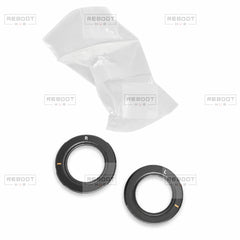 OEM-pulled DJI Goggles 2 eyeglass frame pair with protective pouch on a white background