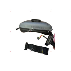 DJI Goggles Integra battery compartment side label, wiring connector, and top headband