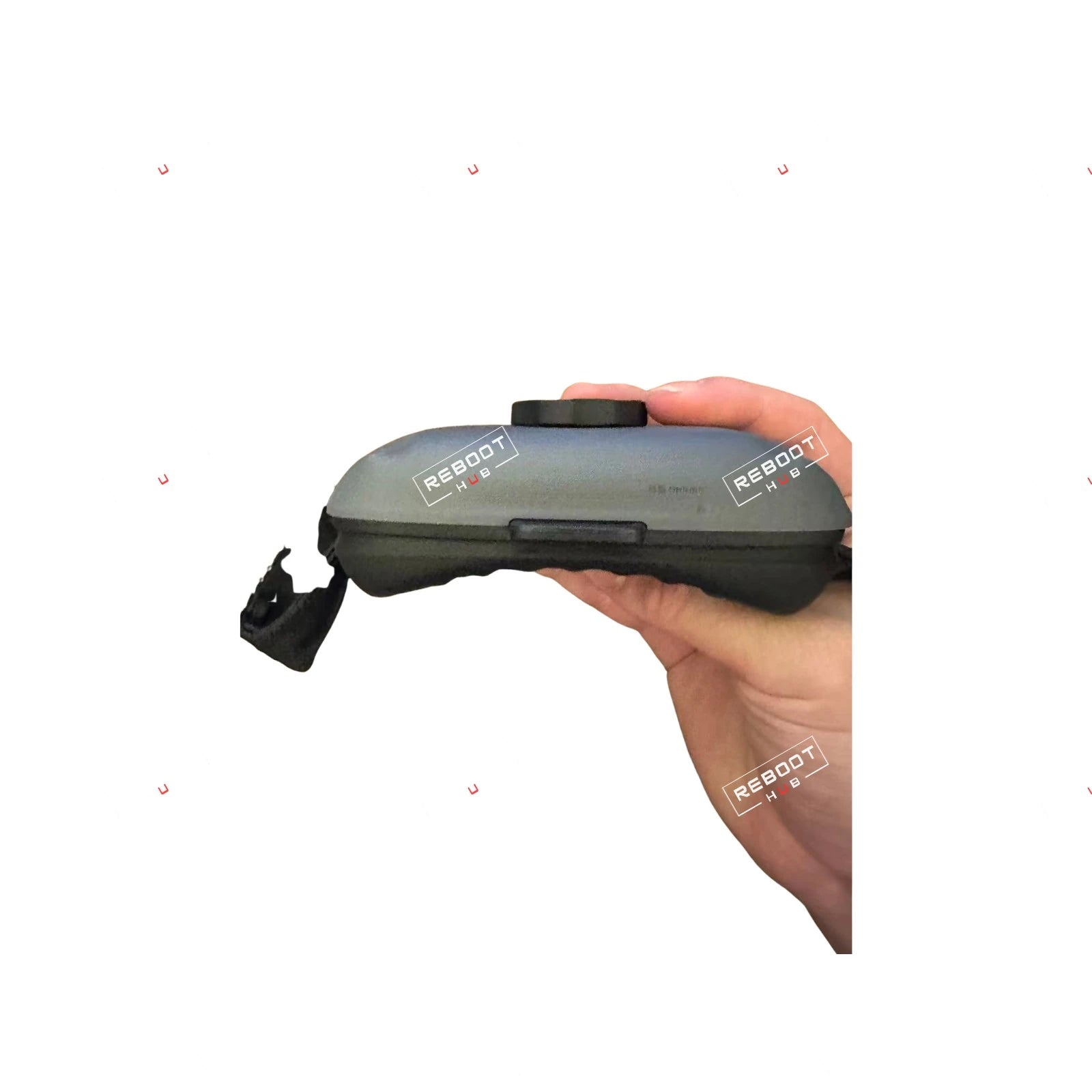 DJI Goggles Integra battery compartment side profile with headband attachment