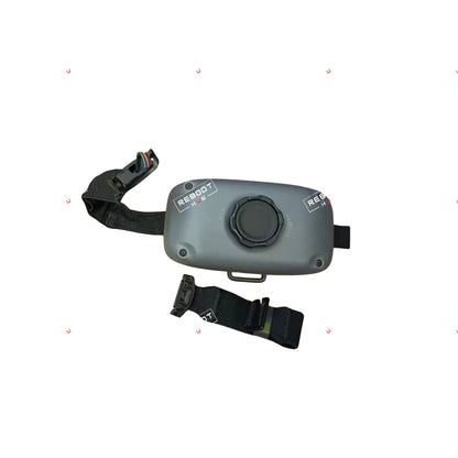 OEM-pulled DJI Goggles Integra battery compartment and headband assembly, outer view