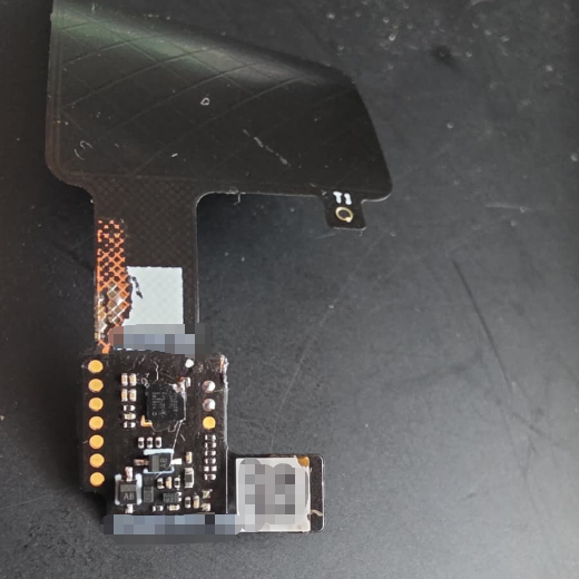 OEM-pulled DJI Goggles 2 touchpad flex assembly, component side