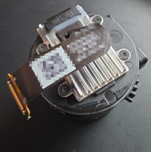 OEM-pulled DJI Goggles 2 display lens module rear assembly and flex connector