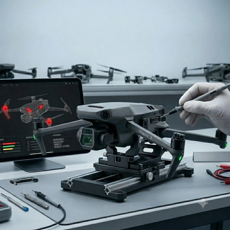 Diagnostisk service og skadesvurdering (små droner)
