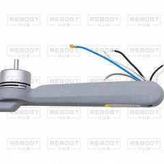 DJI Air 2S Rear Right Arm Module close detail view on white with Reboot Hub watermark overlay