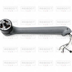 DJI Air 3 Rear Arm Left close detail view on white with Reboot Hub watermark overlay