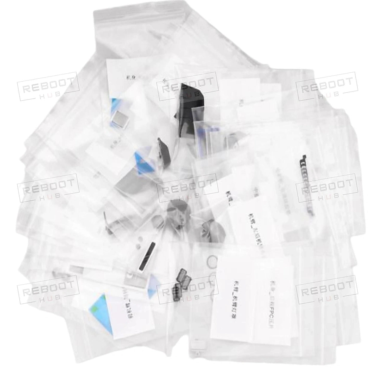 DJI Mavic Air 2/2S Aircraft Accessory Pack close detail view on white with Reboot Hub watermark overlay