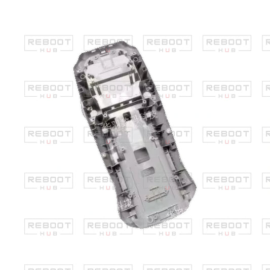 OEM-pulled DJI Air 3S Middle Frame on white with Reboot Hub watermark overlay — source view 1