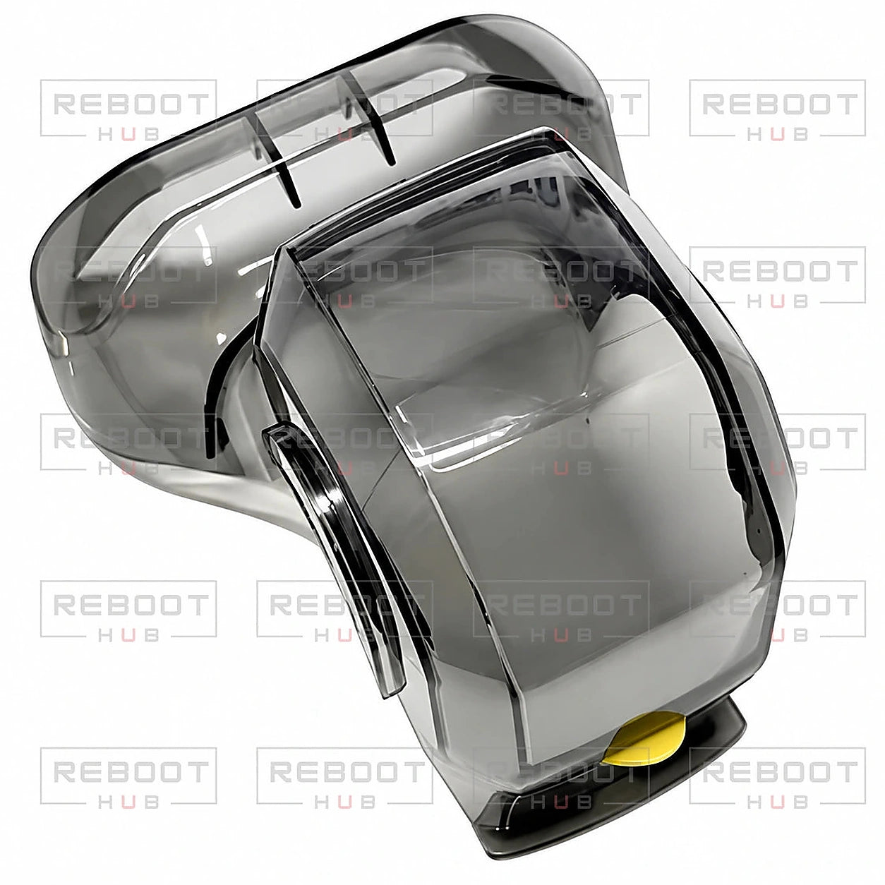 DJI Air 3S Gimbal Protector close detail view on white with Reboot Hub watermark overlay