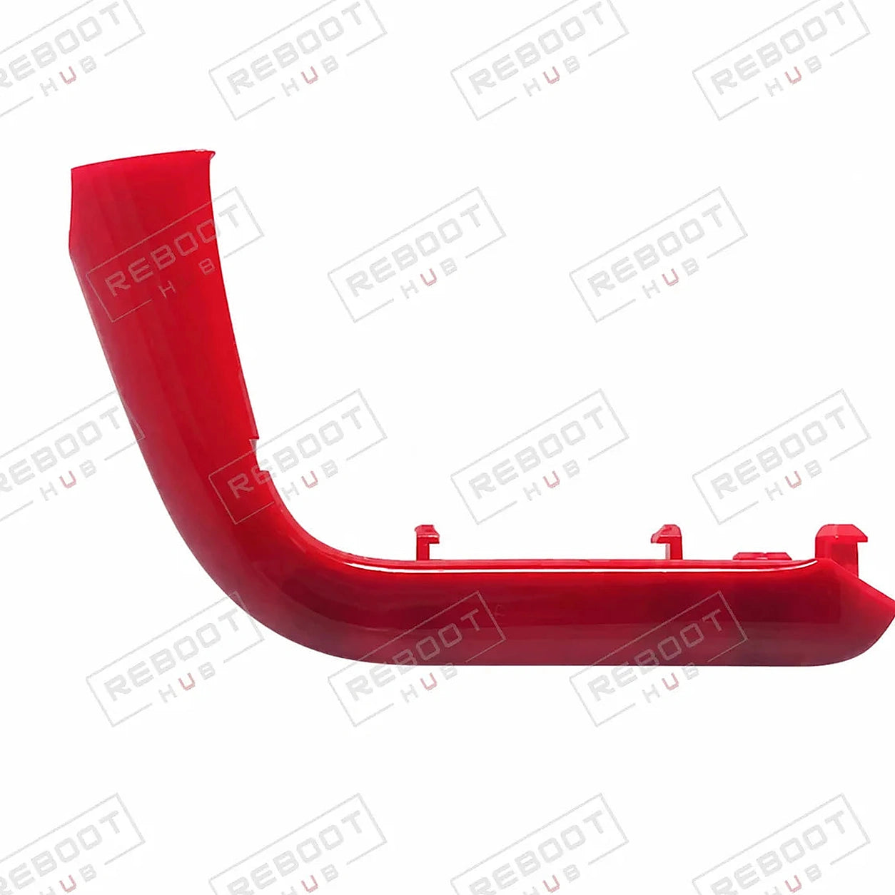 DJI Mavic Air Upper Cover (Left) (Red) close detail view on white with Reboot Hub watermark overlay