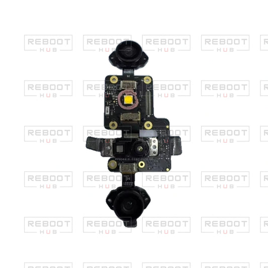 OEM-pulled DJI Air 3S Downward Vision Module on white with Reboot Hub watermark overlay — source view 1
