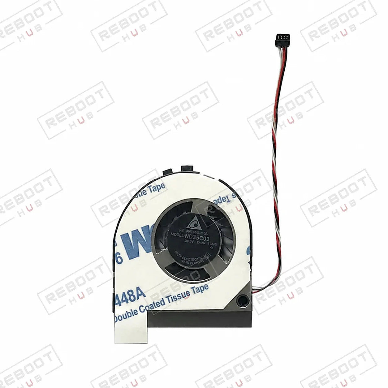 DJI Mavic Air Cooling Fan close detail view on white with Reboot Hub watermark overlay