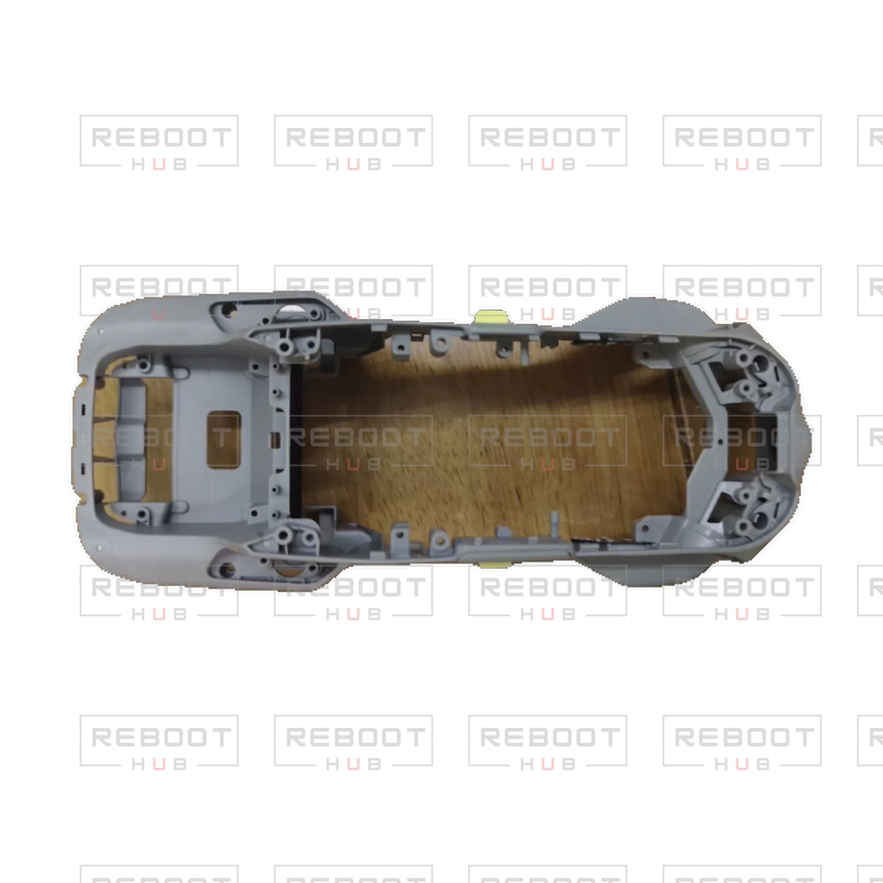 OEM-pulled DJI Air 2S Aircraft Middle Frame without Filter or Dust Plug on white with Reboot Hub watermark overlay — source view 8
