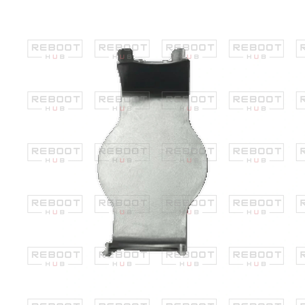 OEM-pulled DJI Air 2S Gimbal Roll Axis Inner Cover on white with Reboot Hub watermark overlay — source view 3