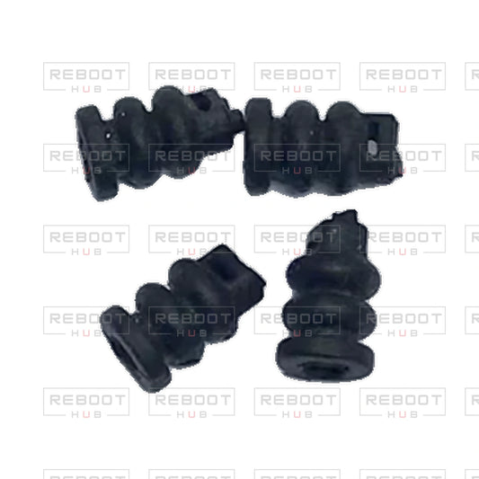 OEM-pulled DJI Mavic Air 2 Gimbal Rubber Damper on white with Reboot Hub watermark overlay — source view 1