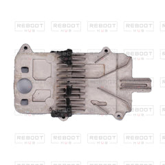 OEM-pulled DJI Mavic Air 2 Motherboard Heat Sink on white with Reboot Hub watermark overlay — source view 5
